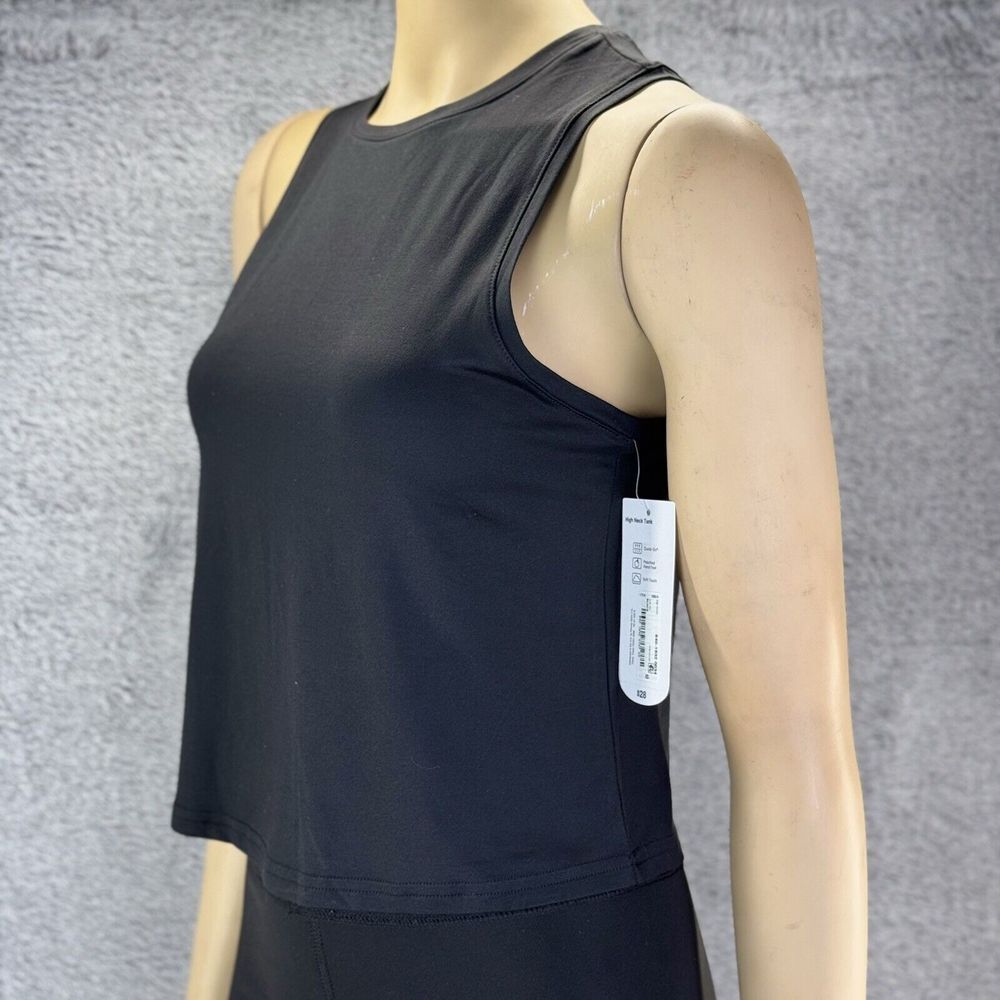 Xersion womens Black everyday High Neck Sleeveless Tank Top XS Nwt‎